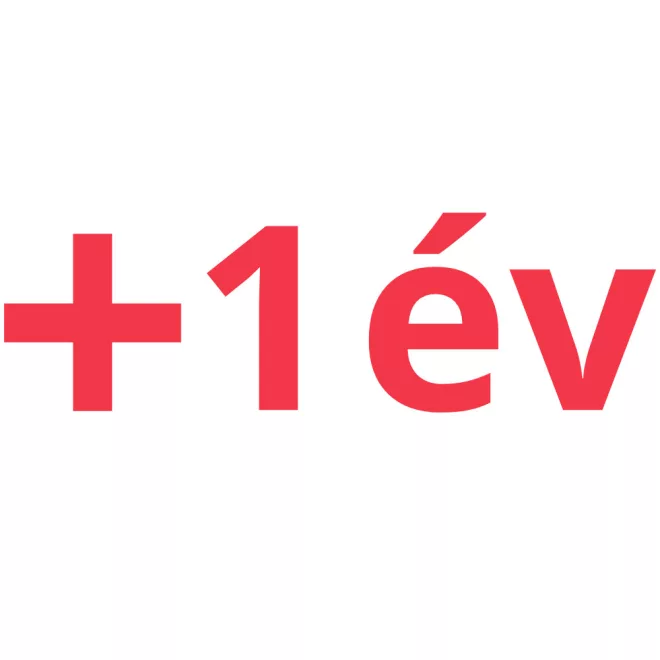 Kiterjesztett garancia. +1 év