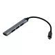 USB HUB elosztó - 1x Type-C (apa) csatlakozóval, 1x USB 3.0 és 3x USB 2.0 (anya) porttal, gyors és kényelmes eszközcsatlakoztatás laptophoz és PC-hez
