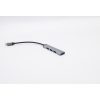 USB hub, elosztó 1db Type-C (apa) - 1db USB 3.0 + 3db USB 2.0 (anya) porttal
