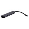 USB-C HUB 6-os átalakító: HDMI, USB-C, USB 3.0, USB 2.0, SD/microSD kártya olvasó