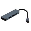 USB-C HUB 4 port átalakító a következőkre: HDMI, USB-C, 1db USB 3.0, 1db USB 2.0