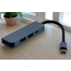 USB-C HUB 4 portos átalakító - HDMI, USB-C, 1x USB 3.0 és 1x USB 2.0 csatlakozóval, gyors adatátvitelhez és több eszköz egyszerű csatlakoztatásához laptophoz és PC-hez
