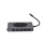 12 portos USB-C HUB, vezeték nélküli töltővel, HDMI, VGA, USB-C, SD/microSD kártya olvasó, 3,5mm audio csatlakozó RJ-45 (Internet), 5db USB 3.0 portokkal