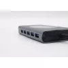 12 portos USB-C HUB, vezeték nélküli töltővel, HDMI, VGA, USB-C, SD/microSD kártya olvasó, 3,5mm audio csatlakozó RJ-45 (Internet), 5db USB 3.0 portokkal