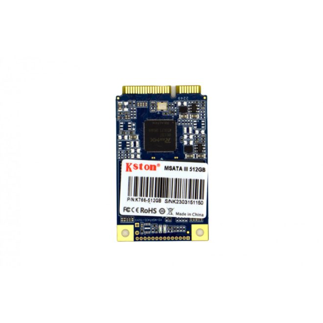 Kston 512GB gyári új mSATA SSD kártya (K766-512GB)