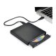 USB-s Külső Hordozható DVD és CD író és olvasó, Audió zene CD-t is olvas (8xDVD írás, 24xCD írás)