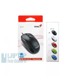   Genius DX-120 használt vezetékes fekete optikai egér (31010105100)