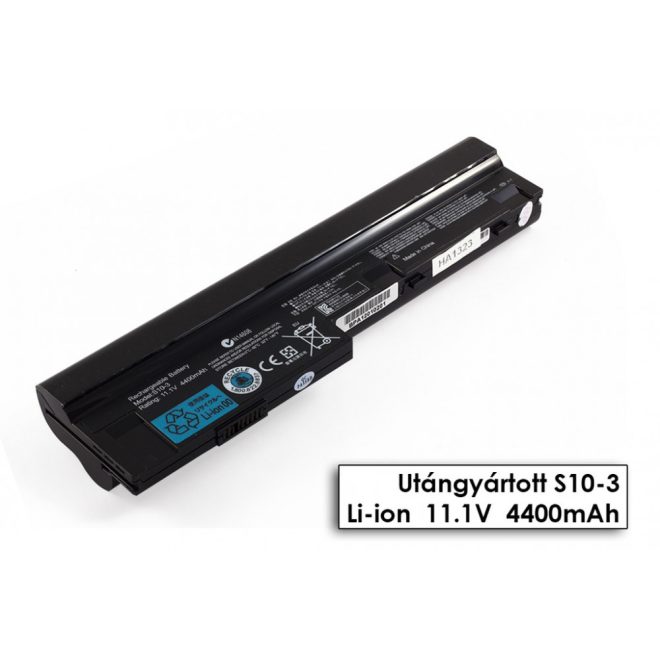 Lenovo IdeaPad S10-3 Laptop Akkumulátor, új, gyárival megegyező minőségű helyettesítő, 6 cellás (4400mAh)