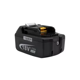   Makita BL1860 helyettesítő akkumulátor – 18V, 5.5Ah (5500mAh), 99Wh kapacitással. Megbízható, hosszú élettartamú új akkumulátor szerszámgépekhez, stabil teljesítménnyel és nagy üzemidővel