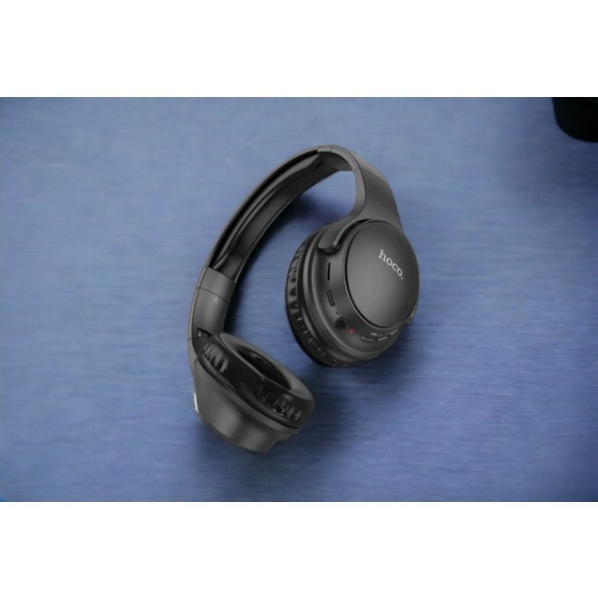 hoco. W40 Mighty fekete vezeték nélküli headset, fejhallgató (W40)