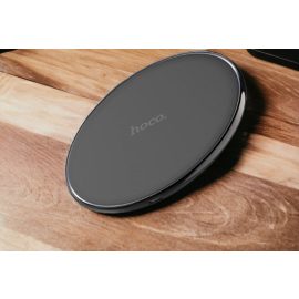   hoco. CW6 Pro Easy indukciós vezeték nélküli töltő, 15W USB-C kábellel, fekete (CW6)