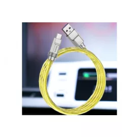   hoco. U113 Solid 1 méteres Type-C 100W adat és töltő kábel (gyorstöltő), sárga (U113)