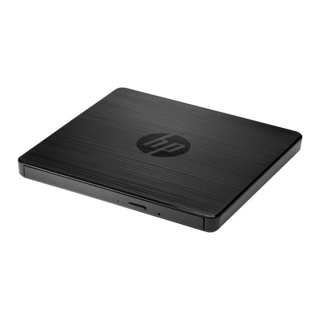HP Külső DVD és CD író és olvasó fekete, USB 2.0 + USB összekötő kábel, GP70N (F2B56AA, Y3T76AA)