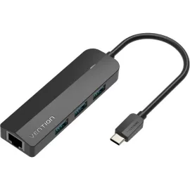   Vention USB-C HUB 5-in-1 | Port replikátor | 3db USB 3.0 port + 1000Mbps Internet port (RJ45)