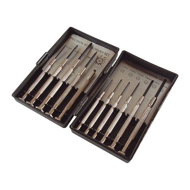 EXTOL® CRAFT Órás csavarhúzó készlet 11db összecsukható tartóban (5811)