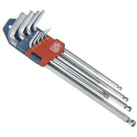   EXTOL® PRÉMIUM 9db-os Imbuszkulcs készlet EXTRA hosszú Gömbfejes 1,5-10mm Chrome Vanadium (8819312)