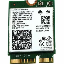   Intel 9462NGW, Wireless-AC 9462 gyári új PCI-e M.2 Dual Band WiFi + Bluetooth 5.1 kártya