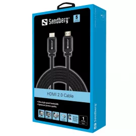   SANDBERG HDMI 1 méter összekötő kábel, HDMI 2.0 4K-UHD (508-97)