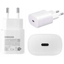   Samsung Gyári USB-C 25W Telefon és Tablet Töltő, Adapter, Fehér (EP-TA800EWE)  