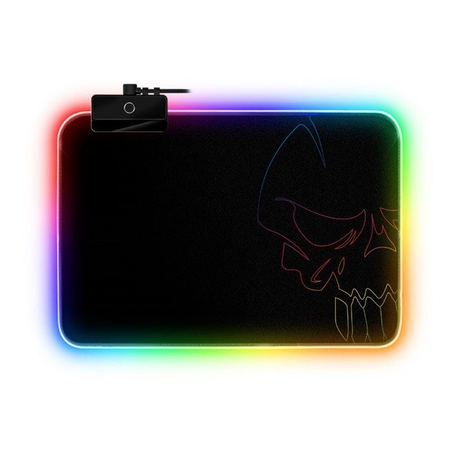 Spirit of Gamer Darkskull RGB világítós gamer egérpad Medium 350mm x 255mm (SOG-PADMRGB)