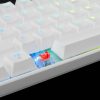 White Shark SHINOBI RGB világítós magyar kiosztású MECHANKIUS fehér gamer billentyűzet, piros kapcsolók (GK-2022W/R-HU)