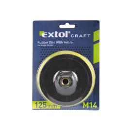   EXTOL® Craft gumitányér sarokcsiszolóhoz, 125mm, tépőzáras, max fordulat 12500/perc (108525)