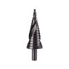 EXTOL® Craft lépcsős fémfúró készlet, 3db, (4-12mm/1mm lépcsőfok, 4-20mm/2mm, 4-32mm/2mm), 10mm befogás, max 4mm vastag anyagokhoz, spirállal (20092)