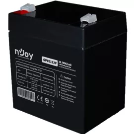   NJOY GP05122F 12V 5Ah Akkumulátor zárt, gondozásmentes AGM, T2 (F2) sarukkal
