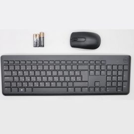   Dell vezeték nélküli MAGYAR (HUN) billentyűzet + egér szett fekete-szürke (KM3322W)