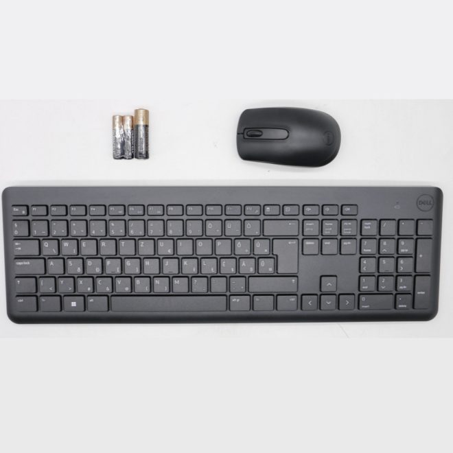 Dell vezeték nélküli MAGYAR (HUN) billentyűzet + egér szett fekete-szürke (KM3322W)