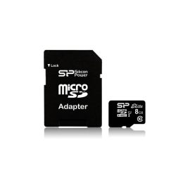   Silicon Power Elite 8GB UHS-I MicroSDHC kártya + adapter (SP008GBSTHBU1V10SP)