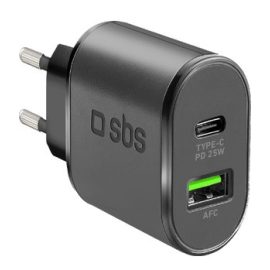   Univerzális 25W Szuper Gyors Duál Telefon és Tablet töltő, USB és USB-C (Type-C) csatlakozási lehetőség