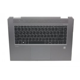   Hp ZBook Studio G5 gyári új US angol sötétszürke háttér világításos billentyűzet modul (L30668-001)
