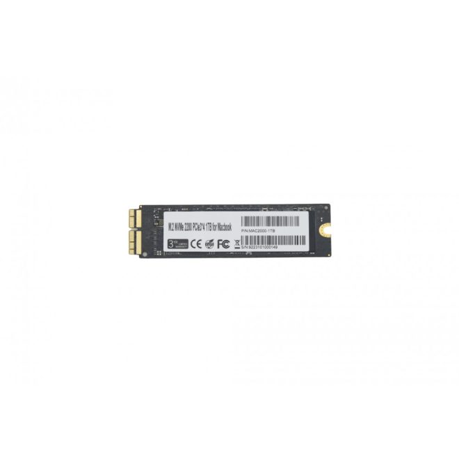 Oreton 1TB gyári új Apple Macbook kompatibilis PCIe NVME SSD kártya (MAC2000-1TB)