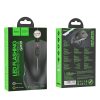 hoco. Prémium GM19 vezetékes fekete RGB LED világítós USB gamer egér