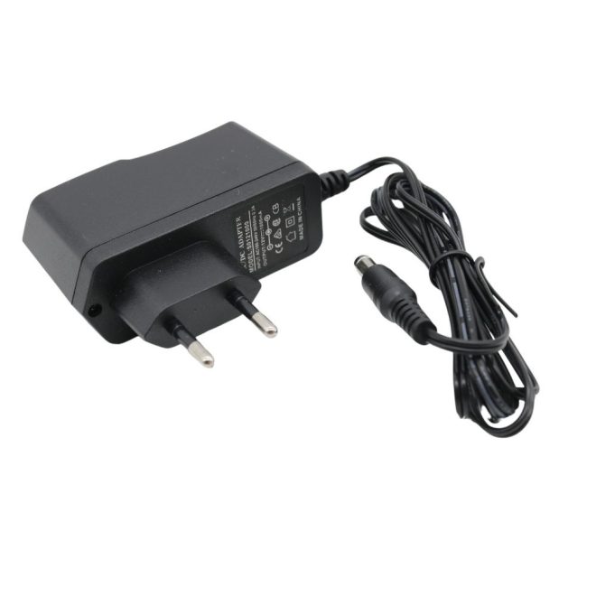 12V 1A 12W Fali Csatlakozós Adapter, töltő, DC csatlakozó méret: 5,5mm/2,1mm Mulview (S0121000)