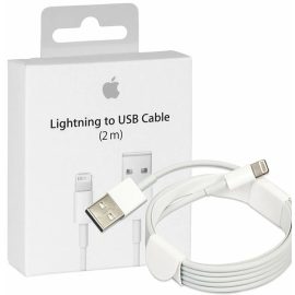   Apple gyári Lightning to USB adat, töltőkábel 2m, fehér (MD819ZM/AM)