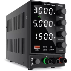  Wanptek DPS305U Szabályozható Laboratóriumi Kapcsolóüzemű Tápegység, Labortáp, 0-30V / 0-5A 150W