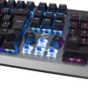 White Shark LEGIONNAIRE Rainbow LED világítós mechanikus fém (blue switch) angol kiosztású fekete gamer billentyűzet (WS GK-1926)