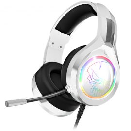   Spirit of Gamer PRO H8 RGB White világítós gamer fejhallgató, headset mikrofonnal (MIC-PH8WT)