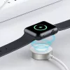 Apple Watch-hoz 1m gyors töltőkábel USB-C csatlakozós, fém, fehér