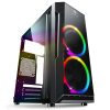 Spirit of Gamer Számítógépház - Deathmatch 3 RGB (Fekete, Ablakos, 2x12cm Ventilátor, mATX, ITX, 1xUSB3.0, 2xUSB2.0) (6001RA)