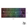 Spirit of Gamer ELITE K70 RGB világítós Magyar kiosztású FÉL-MECHANIKUS, Vezeték nélküli Gamer Billentyűzet (CLA-EK70HU)