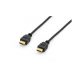 3m HDMI 4K összekötő kábel, Apa/Apa, 30Hz, Dolby TrueHD, DTS-HD, 1.4 (Equip - 119353)