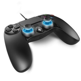  Spirit of Gamer PGP Wired PS4, PS3 és PC USB Vezetékes Kontroller, Gamepad, Vibration, Fekete-Kék, 2m kábel (SOG-WXGP4)