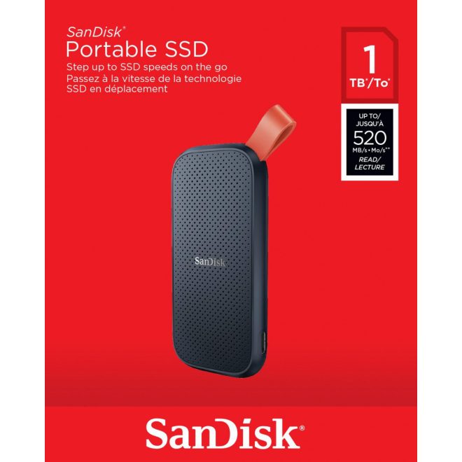SanDisk Portable Külső SSD, 1TB, USB 3.2 Type-C