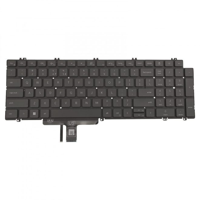 Dell Latitude 5520 fekete US angol Laptop billentyűzet
