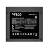 DeepCool 600W Desktop Tápegység, 12cm ventilátor, ATX12V V2.4, Aktív PFC, PC tápkábellel (PF600)