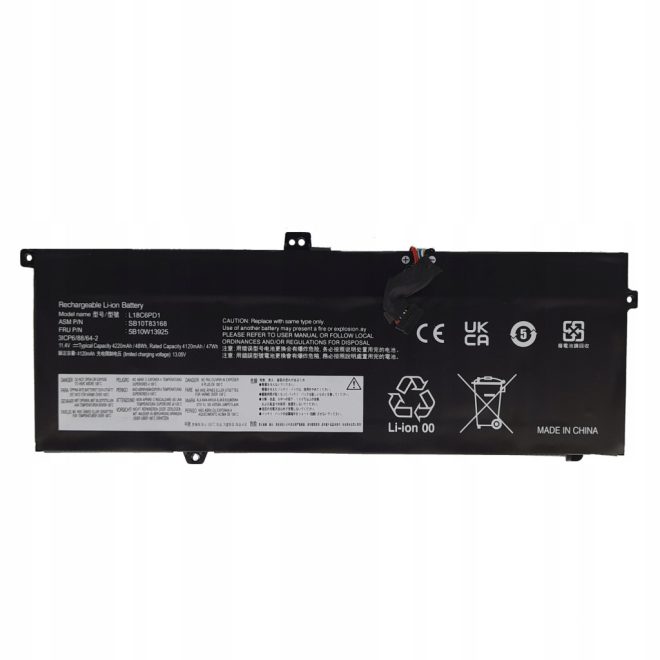 Lenovo ThinkPad X395 Laptop akkumulátor, új, gyárival megegyező minőségű helyettesítő, 3 cellás (4190mAh)