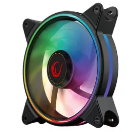   Rampage Cooler 12cm - RGB (max 20,9dbA, 77,30 m3/h, ház hűtésre, RGB LED, fekete) (4C-120)